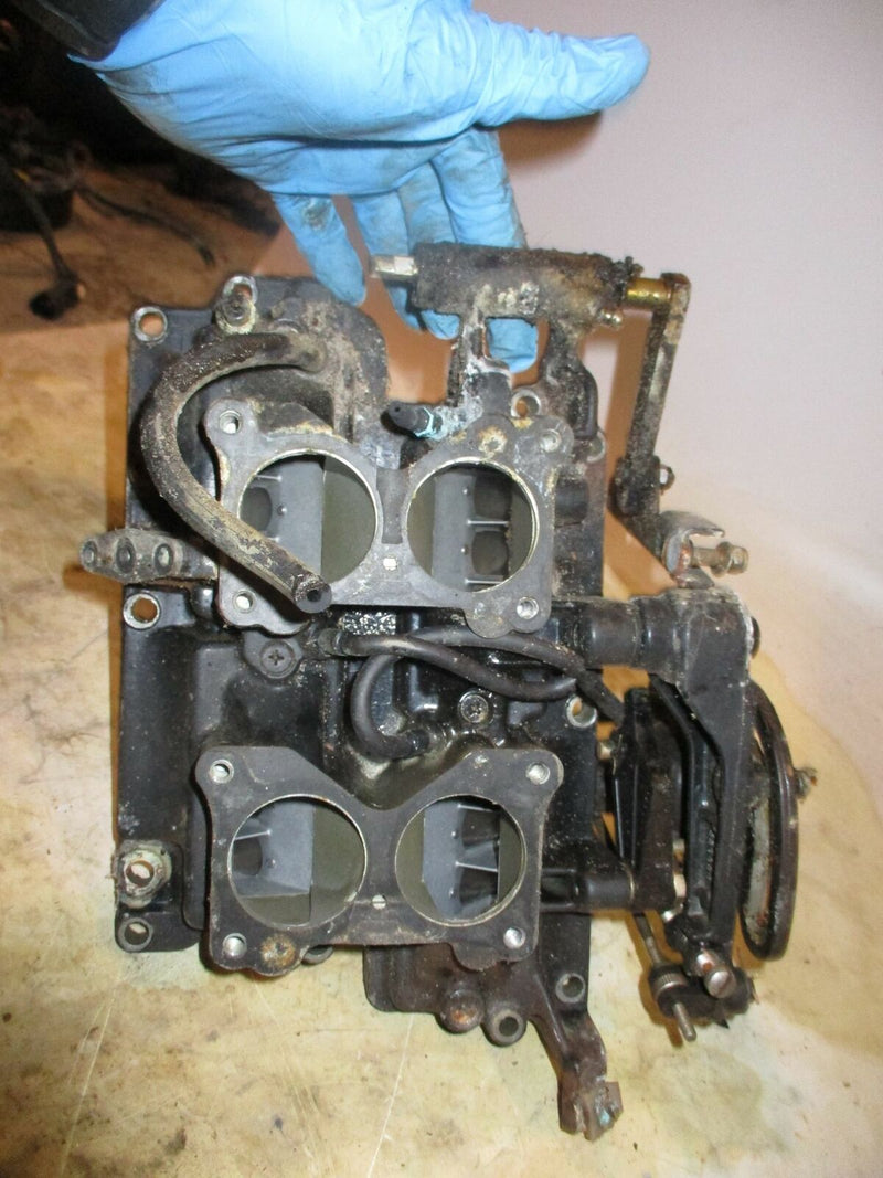 Evinrude SPL 115hp outboard intake manifold with reeds