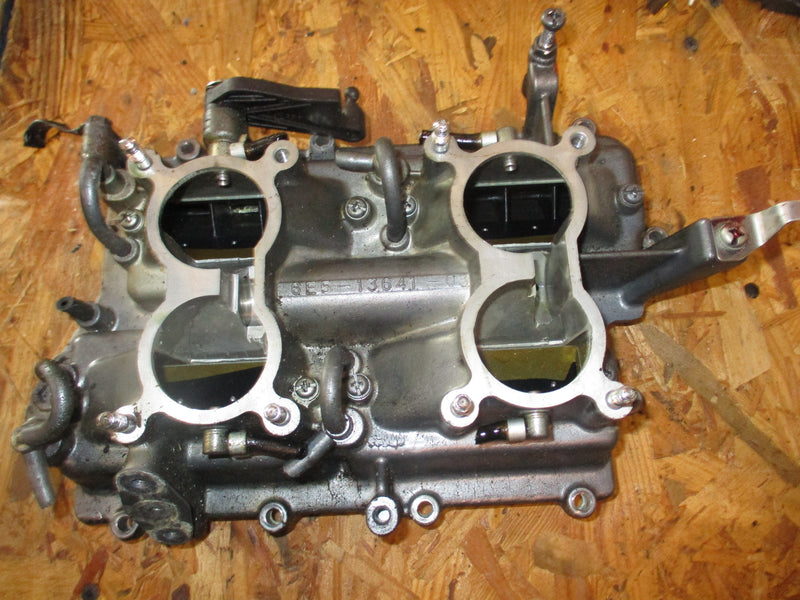 Yamaha 115hp 2 stroke outboard intake manifold with reeds (6E5-13641-02-94)