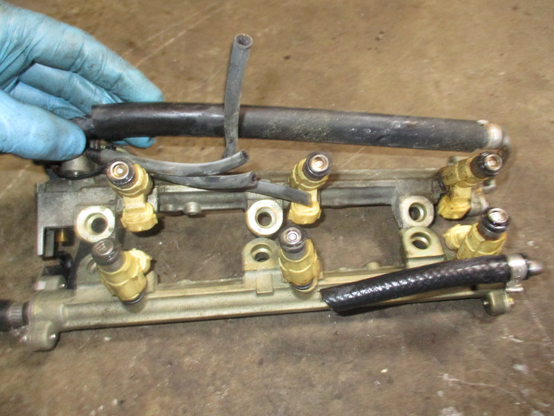 Yamaha 200hp 4 stroke outboard fuel rail and injector set (69J-13160-00-00)
