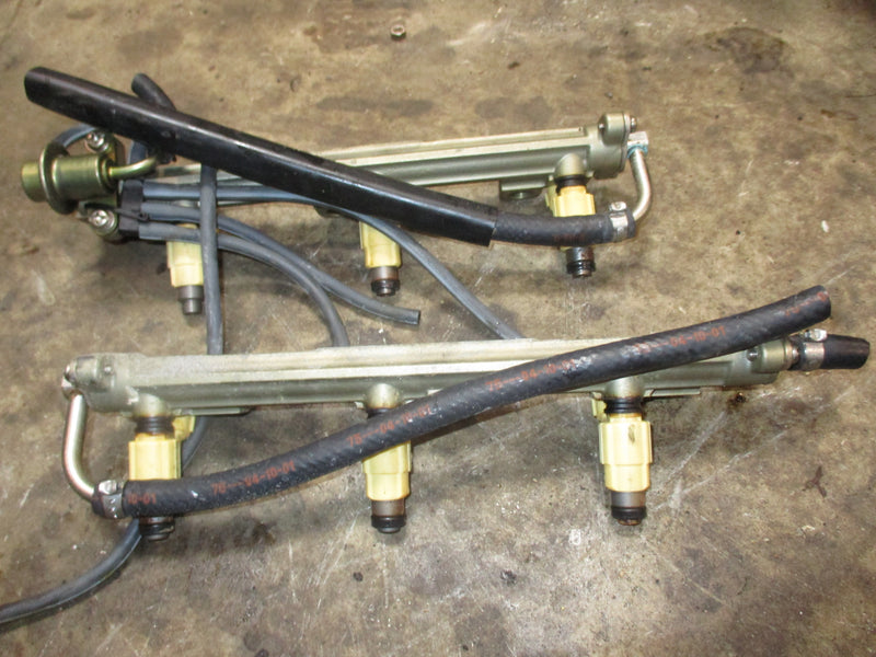 Yamaha 200hp 4 stroke outboard fuel rail and injector set (69J-13160-00-00)