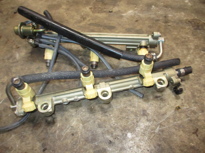 Yamaha 200hp 4 stroke outboard fuel rail and injector set (69J-13160-00-00)