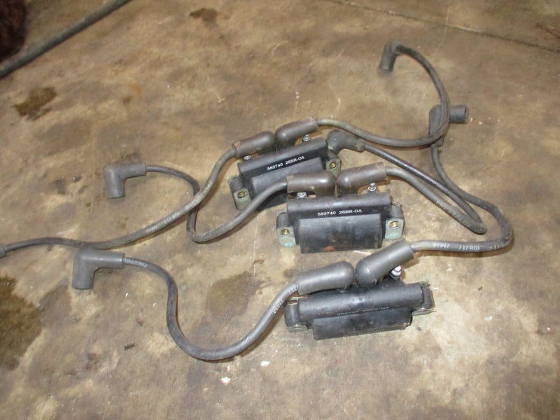 Evinrude 150hp Ocean Pro outboard ignition coil set (583740)