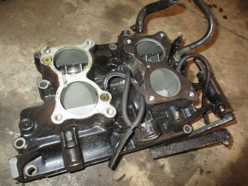 Evinrude 115hp 2 stroke outboard intake manifold with reeds (186549)