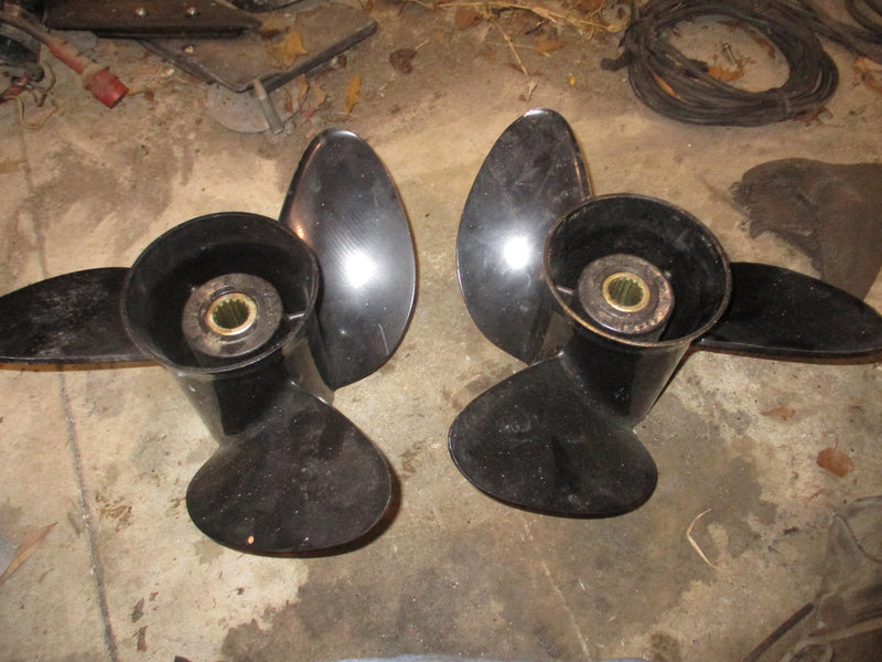 Johnson evinrude stainless steel propeller set (176612) (176615)