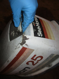 Load image into Gallery viewer, Johnson Seahorse 25hp 2 stroke outboard top cowling
