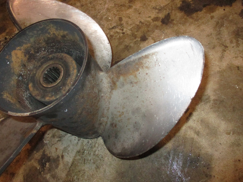Evinrude ocean pro 225hp outboard stainless steel propeller 14 3/4 x 19 (176617)