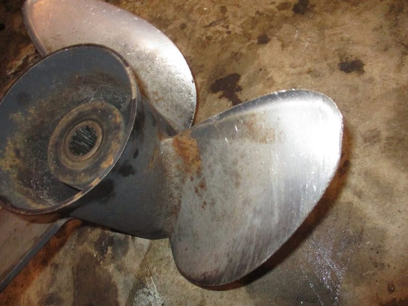 Evinrude ocean pro 225hp outboard stainless steel propeller 14 3/4 x 19 (176617)