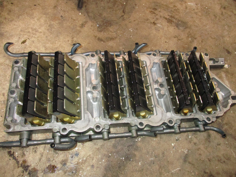 Yamaha OX66 200hp outboard intake manifold with reeds (65L-13624-01-94)