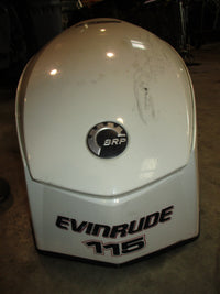 Load image into Gallery viewer, Evinrude ETEC 115hp 2 stroke outboard top cowling
