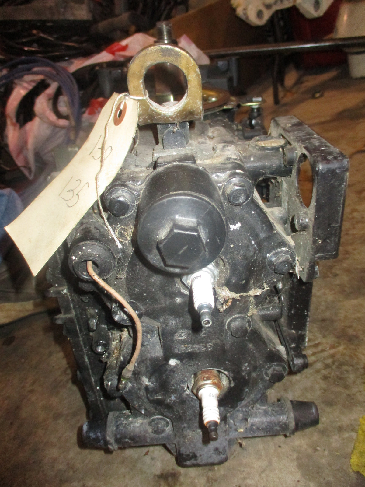 Johnson 48hp SPL 2 stroke outboard crankcase powerhead