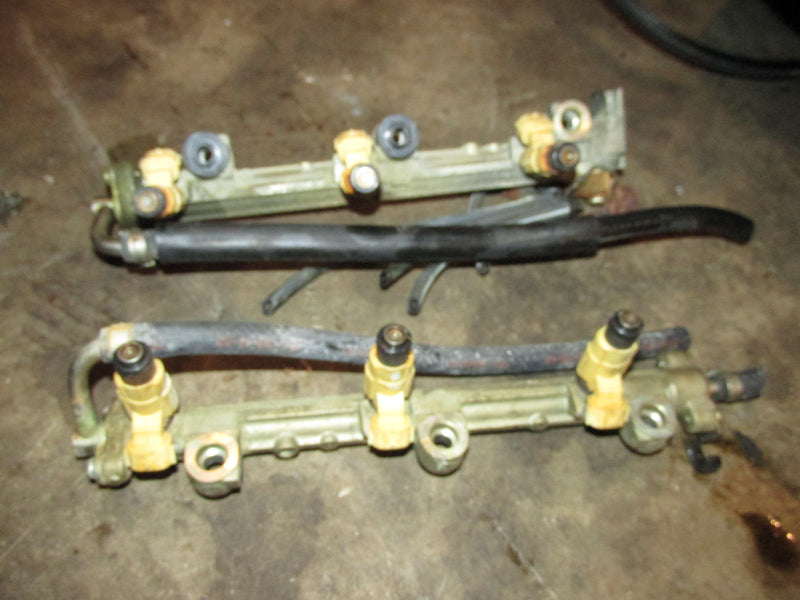 Yamaha 225hp 4 stroke outboard fuel rail and injector set (69J-13170-00-00)