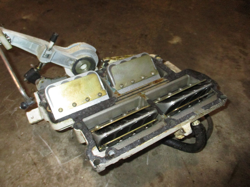 Johnson 110hp 2 stroke outboard intake manifold with reeds (397075)