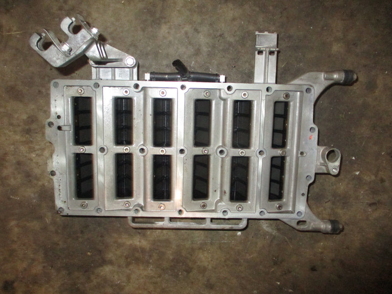 Evinrude ETEC 150hp 2 stroke outboard intake manifold with reeds