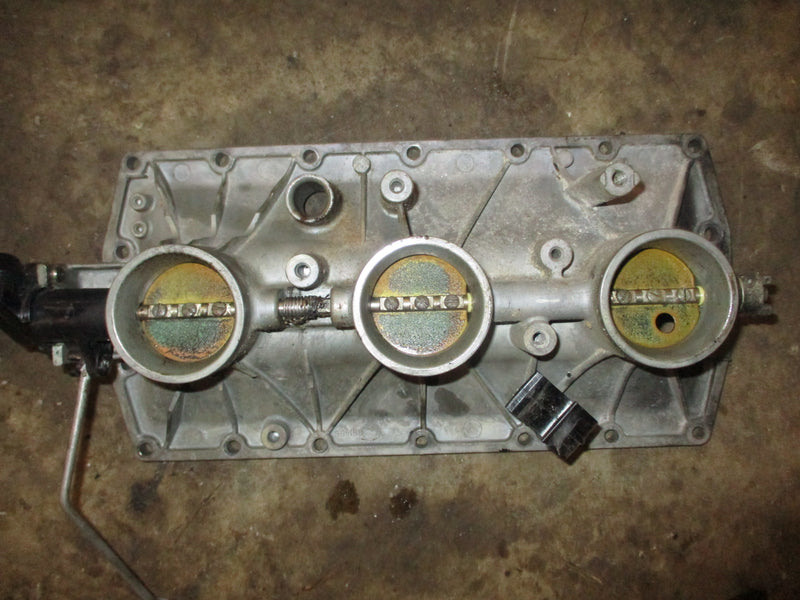 Evinrude ETEC 150hp 2 stroke outboard intake manifold with throttle body