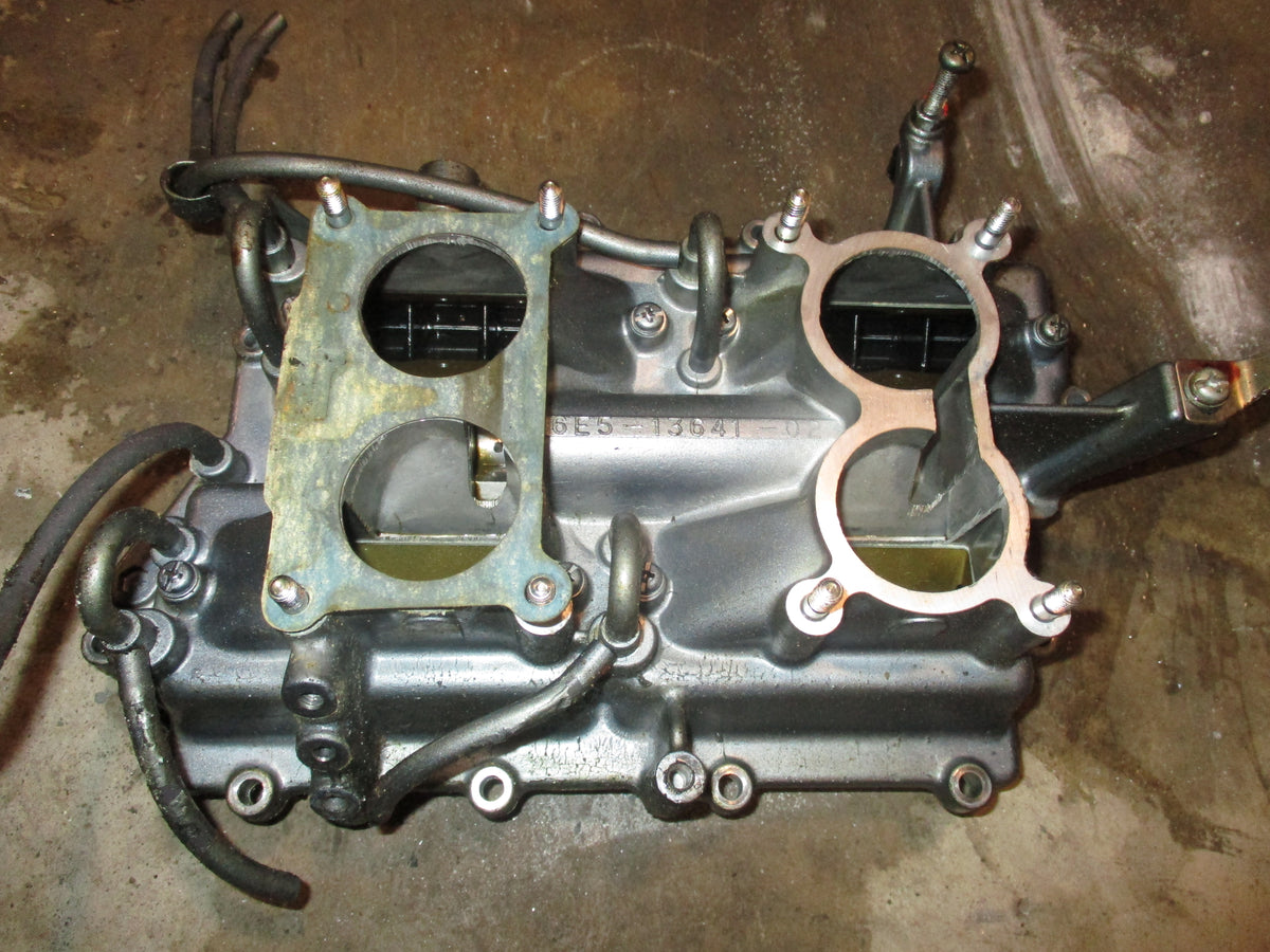 Yamaha 115hp 2 stroke outboard intake manifold with reed valves