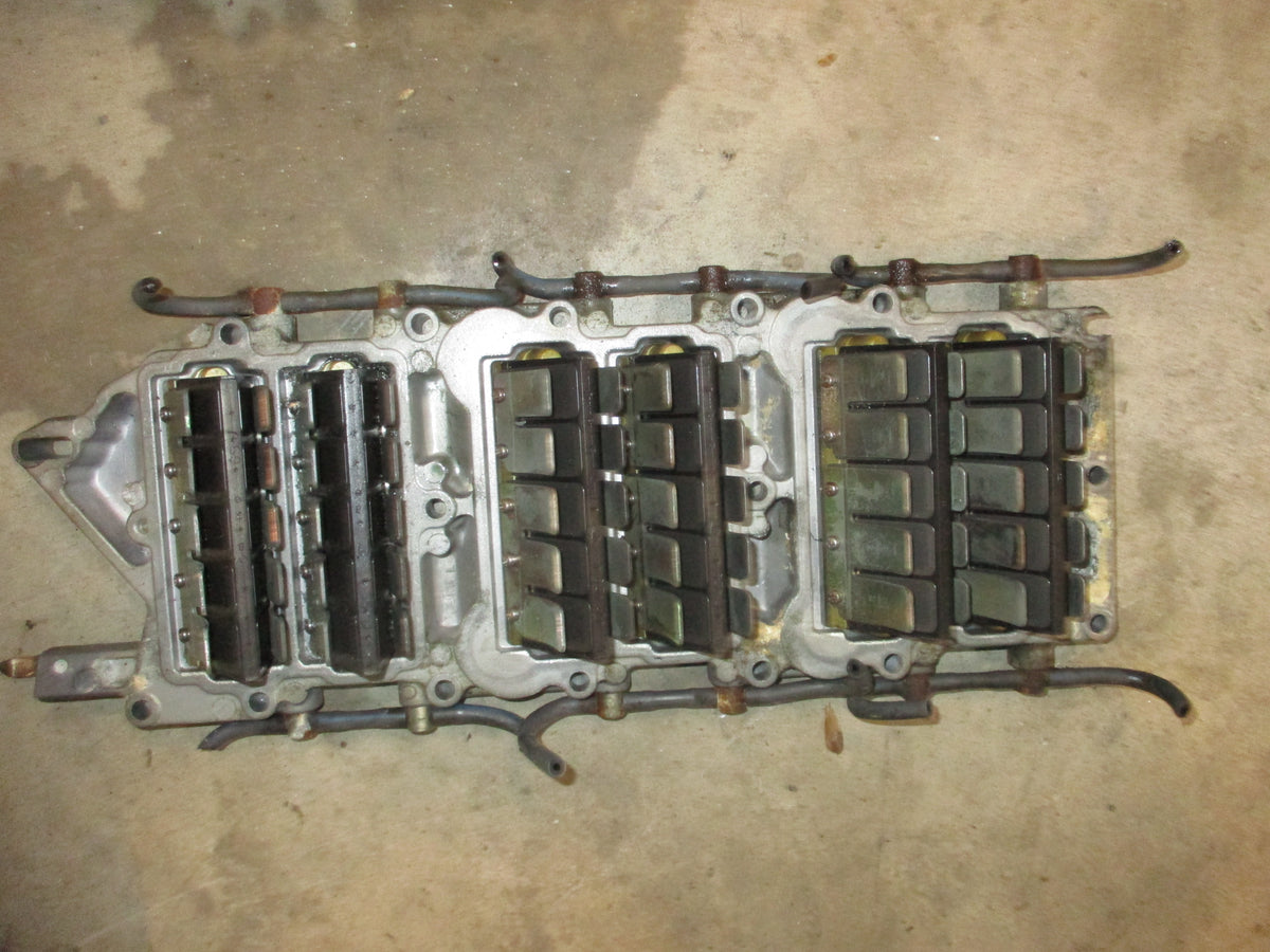 Yamaha OX66 225hp 2 stroke outboard intake manifold with reeds Strouds Marine