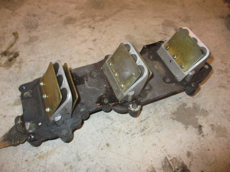 Johnson 70hp 2 stroke outboard intake manifold with reeds (389395)