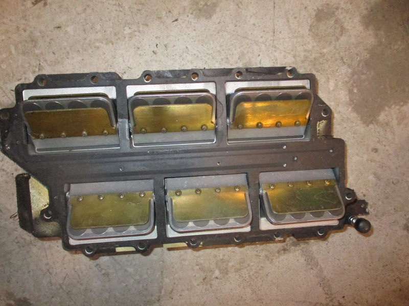 Johnson VRO 150hp 2 stroke outboard intake manifold with reeds (331836)