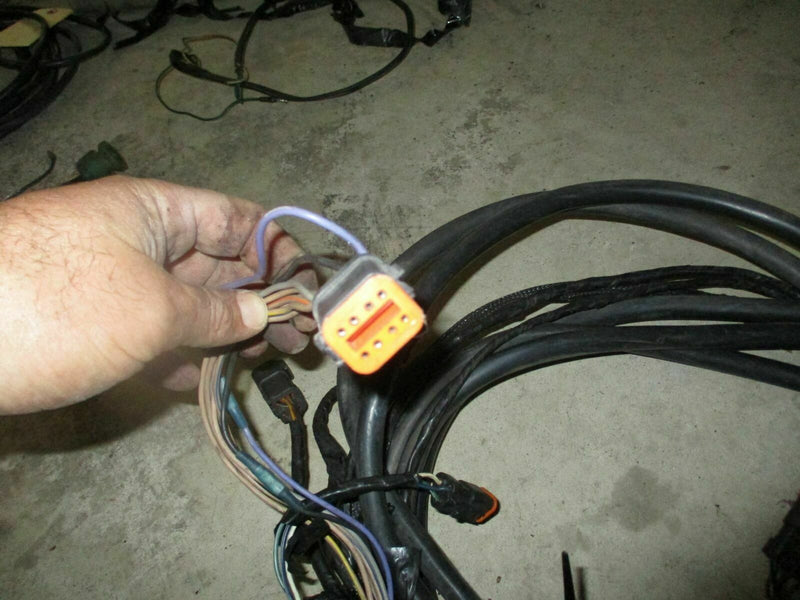 Johnson Evinrude outboard 16ft BRP style rigging harness